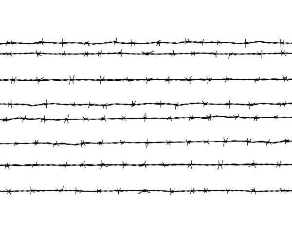 Barbed wire — Stock Vector