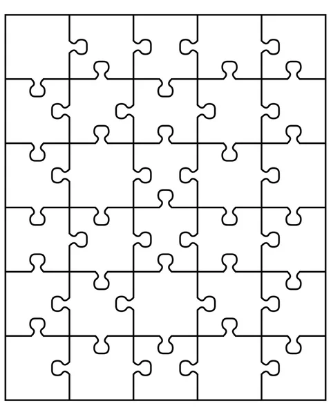Biały puzzle — Wektor stockowy