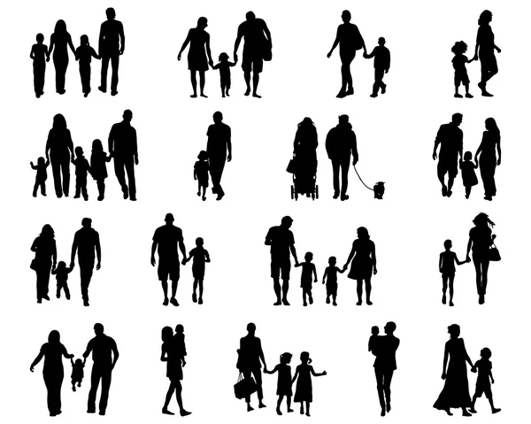 Familias — Vector de stock