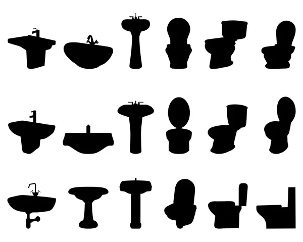 Lavabos y WC — Archivo Imágenes Vectoriales