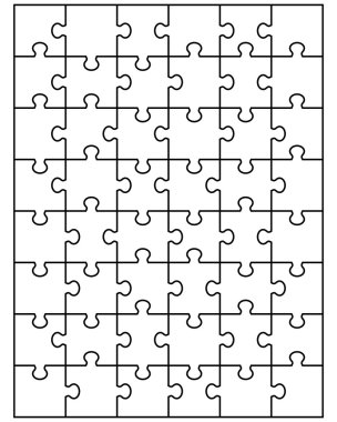 Beyaz bulmaca vektör