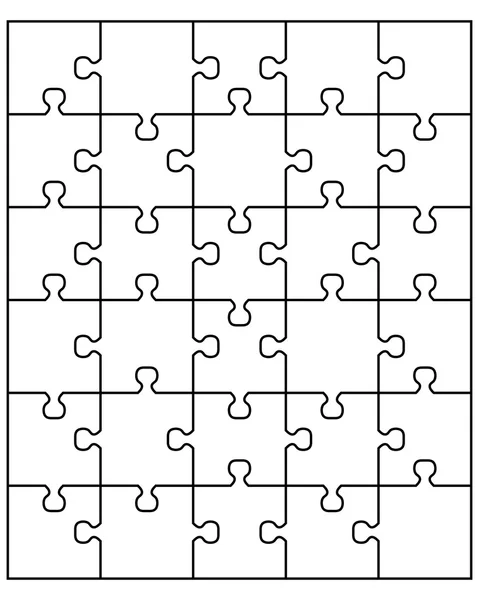 Witte puzzel vector — Stockvector