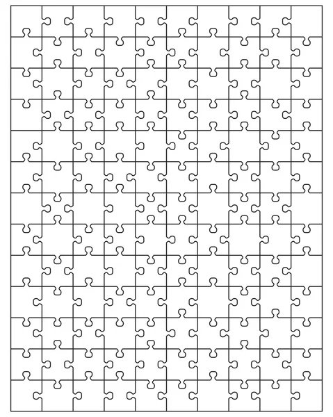 Grande puzzle bianco — Vettoriale Stock