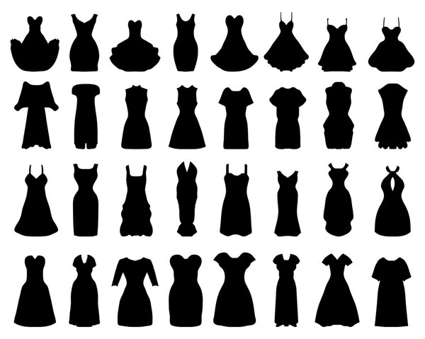 cocktail dresses vector