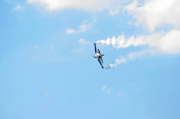 Volkel Hollanda Haziran 2019 Bir Hava Gösterisinde Belçika Hava Kuvvetleri — Stok fotoğraf