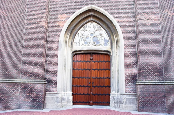 Entrance Grote Kerk Church Oss Netherlands — Stock Photo, Image