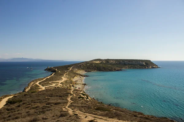 Los muchos tonos de azul del mar Mediterráneo — Foto de Stock