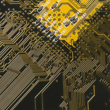 elektronik bileşenleri yakın çekim