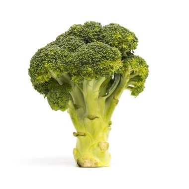 Brokoli beyaz arkaplanda izole edildi