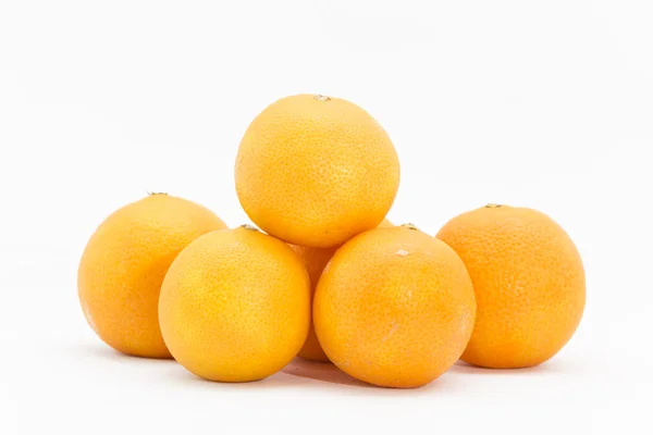 Owoce pomarańczy odizolowane na białym tle — Zdjęcie stockowe
