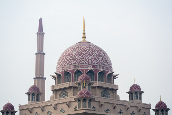 Close up view of Putrajaya Mosque