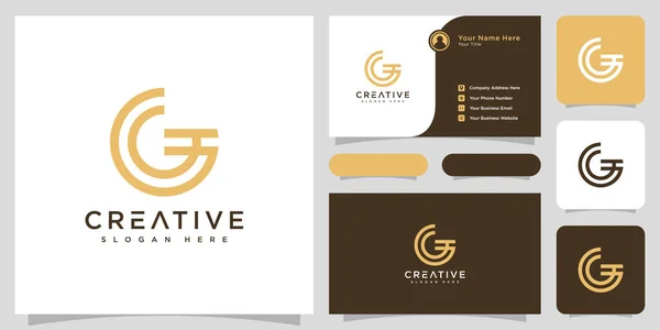 Lettre Initiale Logo Ligne Style Vectoriel Design — Image vectorielle