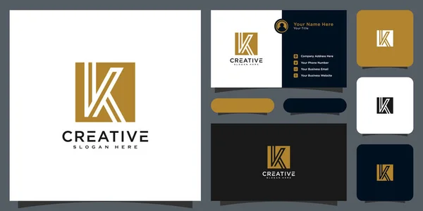 Lettre Initiale Logo Vectoriel Design Style Ligne — Image vectorielle