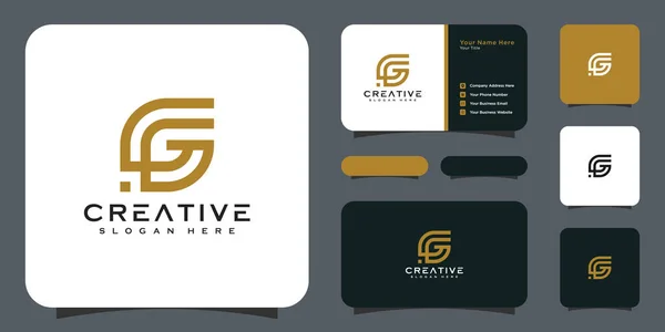 Lettre Initiale Logo Ligne Style Vectoriel Design — Image vectorielle