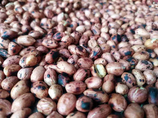 Cacahuetes Frescos Sanos Rojos Tostados —  Fotos de Stock