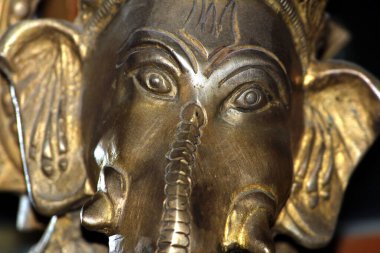 Efendi Shri Ganesha 'nın pirinçten bir bıyığı.