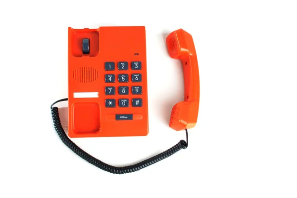 Телефон ізольований на білому — стокове фото