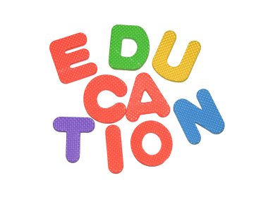 alfabe bulmaca renkli beyaz arka planda çekim