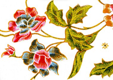 Güzel sanat Malezya ve Endonezya Batik desen