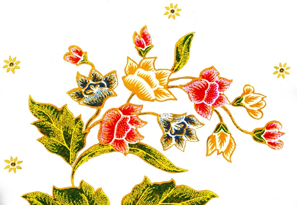 The beautiful of art Malaysian and Indonesian Batik Pattern — Stock Photo, Image
