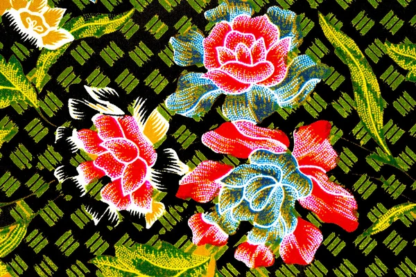 The beautiful of art Malaysian and Indonesian Batik Pattern — Stock Photo, Image