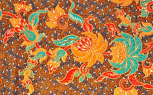 The beautiful of art Malaysian and Indonesian Batik Pattern — Stock Photo, Image