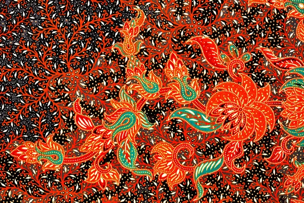 Il bello dell'arte modello Batik malese e indonesiano — Foto Stock