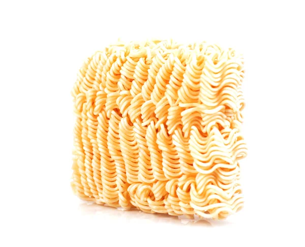 Instant noddle uncooked on white background — Stock Photo, Image