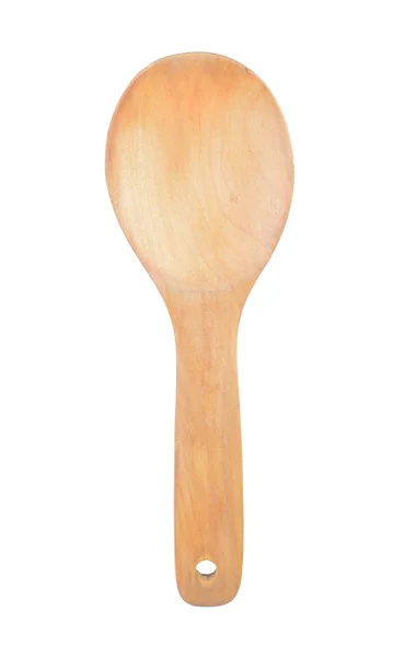 Wooden spoon isolated on white with clipping path included — Stock Photo, Image