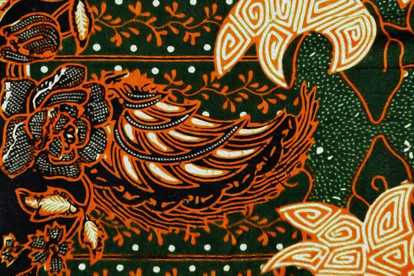 Floral Batik Patroon Achtergrond — Stockfoto
