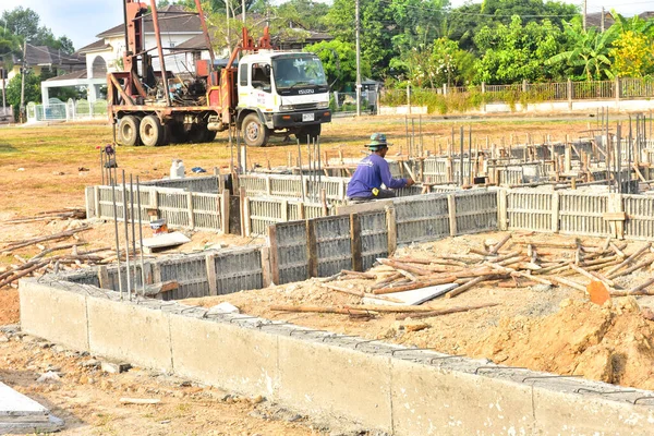 Rayong Tailândia Março 2020 Conceito Negócio Construção Trabalho Equipe Pessoas — Fotografia de Stock