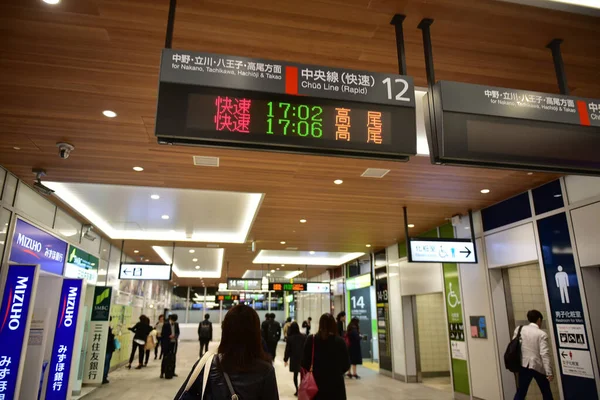 Tokio Japan November 2019 Unbekannte Japaner Reisen Tokio — Stockfoto