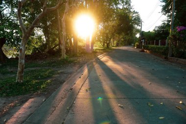 Son ışığa bak, günbatımı arka planda
