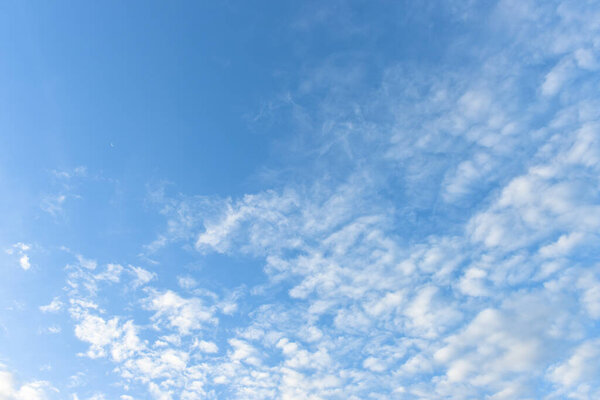 Blue sky and white clouds for background