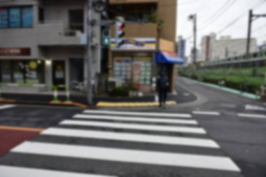 Tokyo, Japonya 21 Kasım 2018 Tokyo 'daki tanımlanamayan Japon binaları ve binaları.