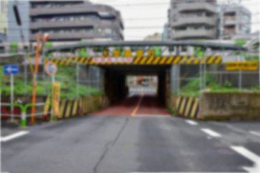 Tokyo, Japonya 21 Kasım 2018 Tokyo 'daki tanımlanamayan Japon binaları ve binaları.