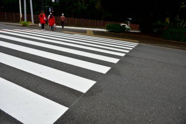 Tokyo, Japonya 21 Kasım 2018 Tokyo 'daki tanımlanamayan Japon binaları ve binaları.