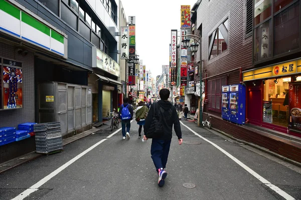 Tokio Japonsko Listopad 2018 Neidentifikované Japonské Budovy Budovy Tokiu — Stock fotografie