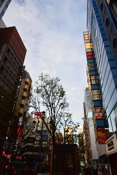 Tokyo Japan November 2018 Unidentified Japanese Buildings Buildings Tokyo — Stock Photo, Image