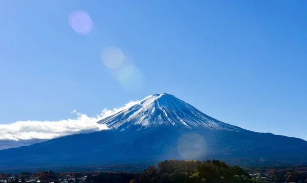Bela Paisagem Montanha Fuji Japão Lago Kawaguchiko Tamanho Fuji Top — Fotografia de Stock