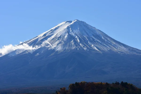 Bela Paisagem Montanha Fuji Japão Lago Kawaguchiko Tamanho Fuji Top — Fotografia de Stock