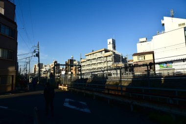 Tokyo, Japonya 21 Kasım 2018 Kimliği belirsiz insanlar Tokyo tren istasyonlarında. Tokyo 'ya seyahat eden Japonların Görüntü Seyahati.