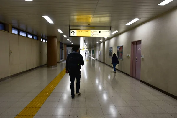 Tokyo Japan November 2018 Oidentifierade Människor Tågstationer Tokyo Blur Travel — Stockfoto