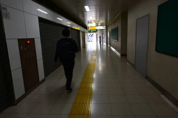 Tokio Japonia Listopada 2018 Niezidentyfikowani Ludzie Dworcach Kolejowych Tokio Blur — Zdjęcie stockowe