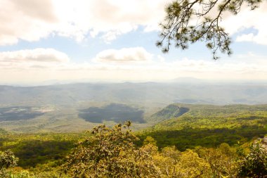 Loei Eyaleti Tayland Phu Kradueng Ulusal Parkı. Tayland 'ın en ünlü yerlerinden biridir. Her yıl ortalama bir insana on binlerce insan gelir, özellikle de birçok turistin sık sık ziyaret etmek zorunda kaldığı uzun hafta sonlarında.