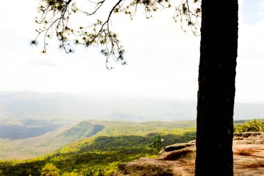 Loei Eyaleti Tayland Phu Kradueng Ulusal Parkı. Tayland 'ın en ünlü yerlerinden biridir. Her yıl ortalama bir insana on binlerce insan gelir, özellikle de birçok turistin sık sık ziyaret etmek zorunda kaldığı uzun hafta sonlarında.