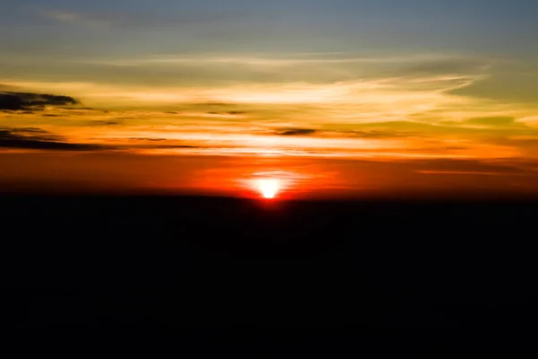 Provincia Silhouette Loei Tailandia Parque Nacional Phu Kradueng Uno Los —  Fotos de Stock