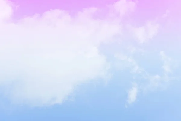 Pastel Cielo Colorido Nube Blanca — Foto de Stock