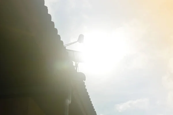 パステルカラフルな空と雲白 — ストック写真