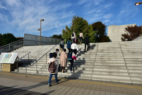 Tokió Japán November 2018 Unknown People Train Station Tokyo Maszat — Stock Fotó